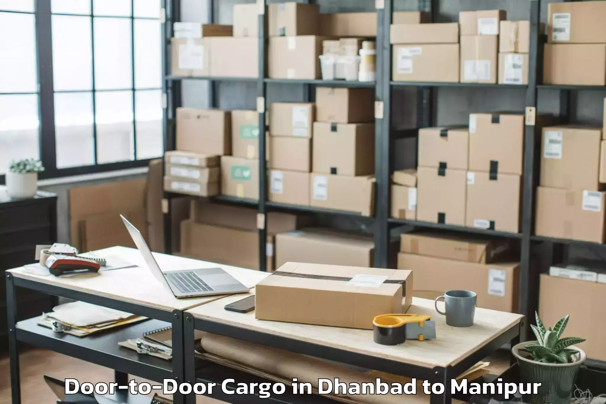 Top Dhanbad to Churachandpur North Door To Door Cargo Available